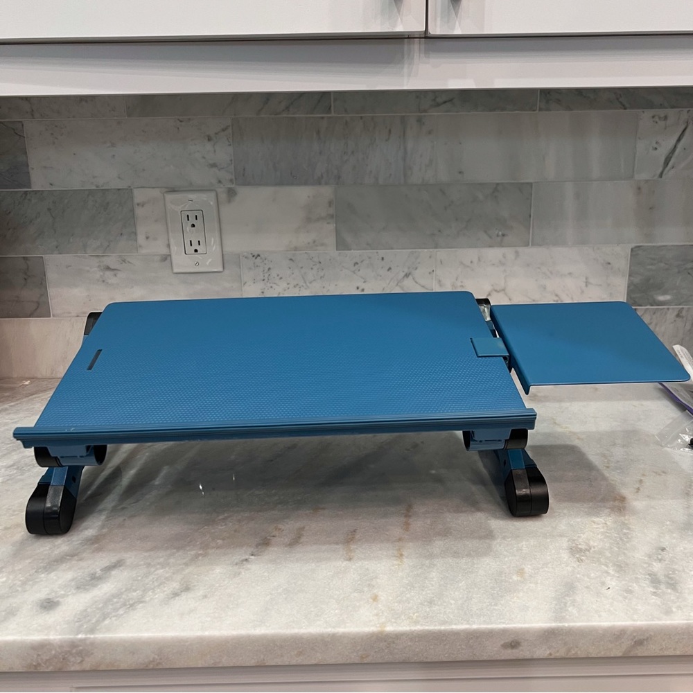 Portable/ Foldable/Adjustable Work Station Desk with Mouse Pad - Picture 5 of 12